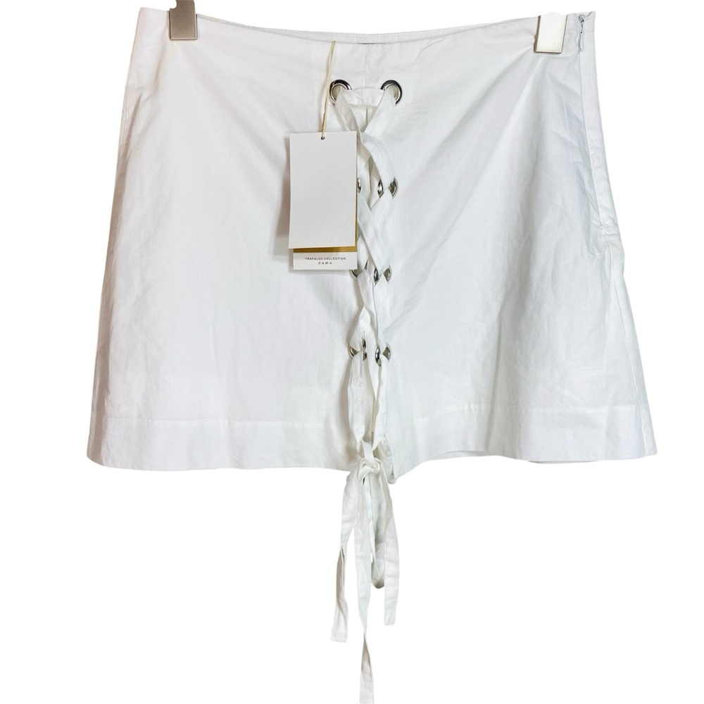 🚨LAST CHANCE Zara White Tie Up Skort Skirt